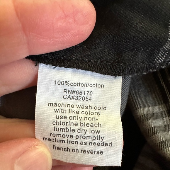 BDG Stylish Black and Gray Plaid Women's Dress 3/4 sleeve medium - Picture 6 of 6